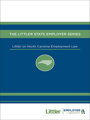 cover image of Littler on North Carolina Employment Law